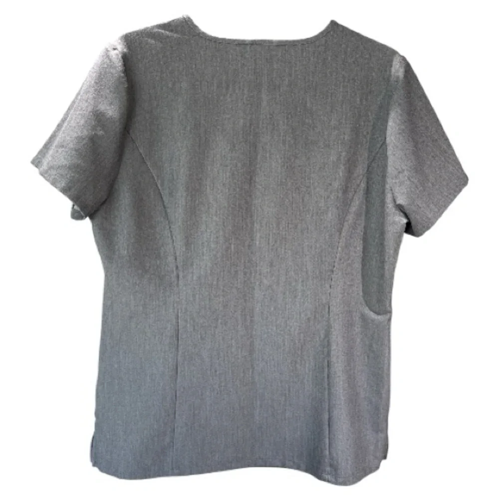 FIGS Graphite Slim Catarina One-Pocket Scrub Top Size L - Picture 2 of 3
